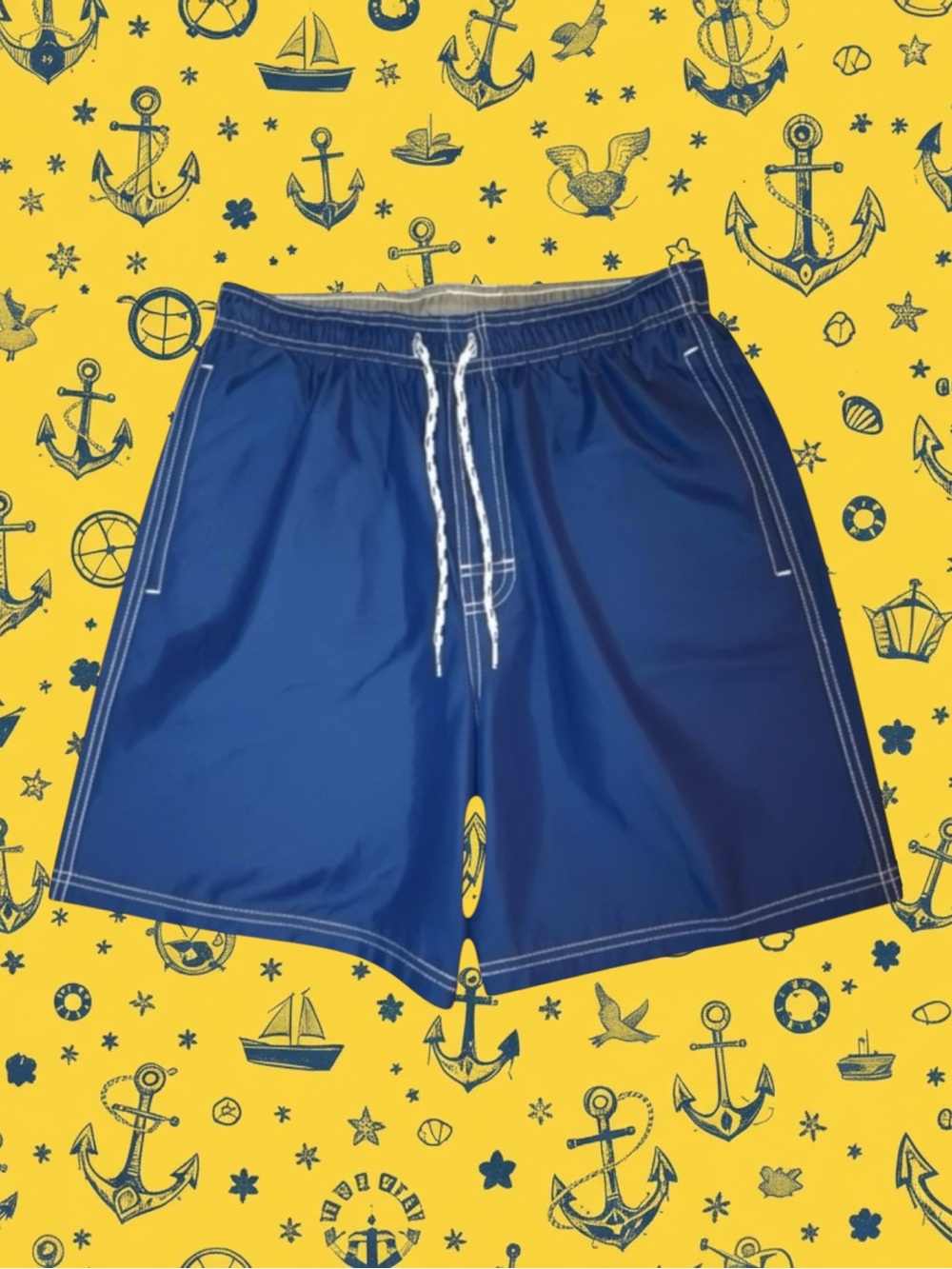 Croft & Barrow Classic Casual Coastal Nautical Summer Minimalist Swim Trunks S